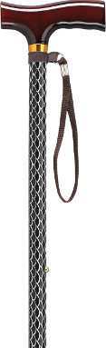 T-Handle Cane with Lime Pattern