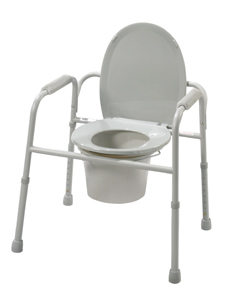 Deluxe Welded Steel Commode